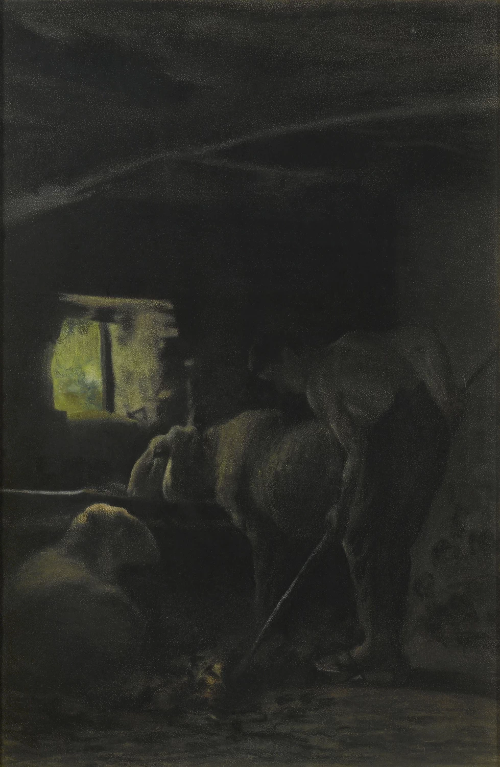 Nella stalla - 1882, Galleria d’Arte Moderna, Milano